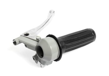 Gasgriff Magura, komplett, graues Gehäuse